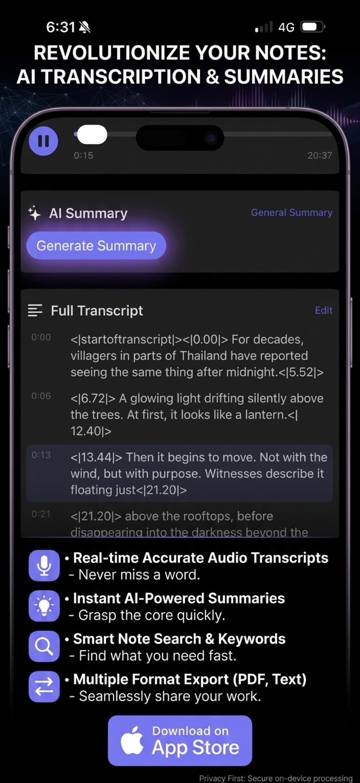 OffgridScribe Transcription