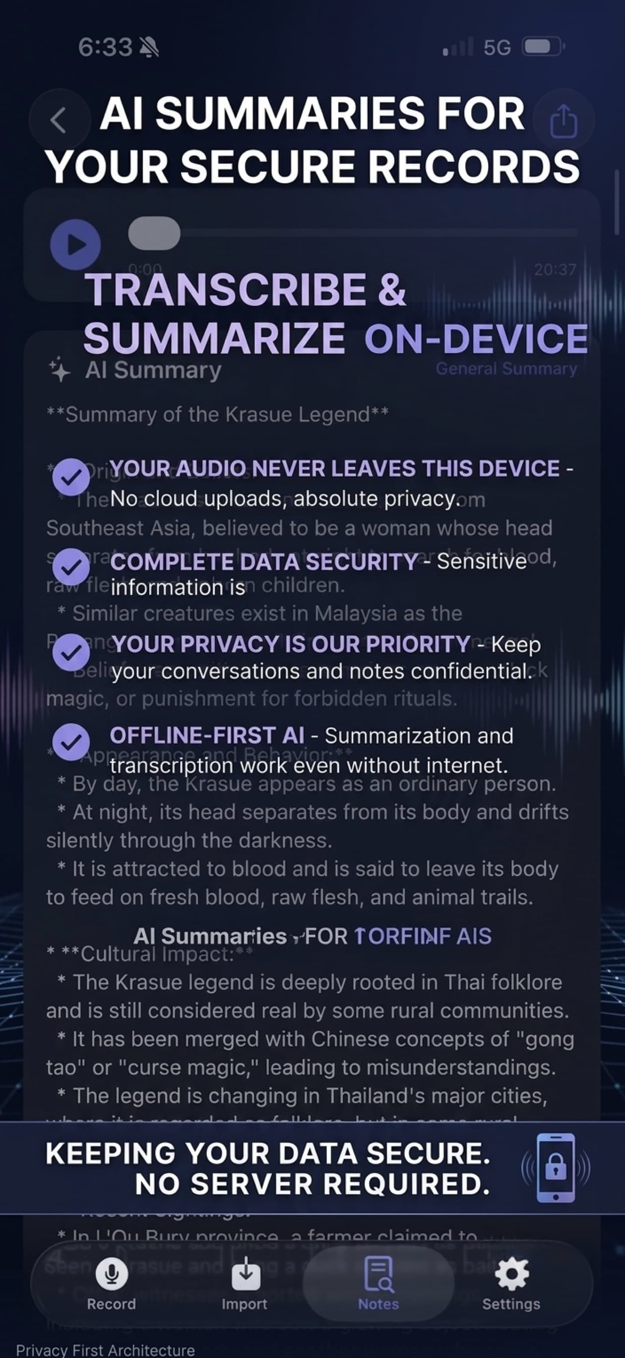 OffgridScribe Offline